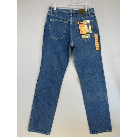Lee Regular Fit Straight Leg Jeans Mens 32x34 Stretch Denim Work Casual NWT - Picture 6 of 8